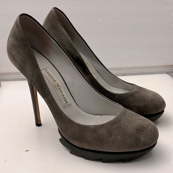 Camilla Skovgaard London Leather Spike High Heel Size 41 - Picture 1 of 16